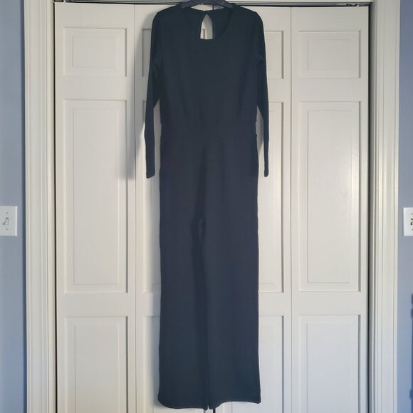 Woolx Rilynn Merino Wool Blend Jumpsuit Black Small - Picture 5 of 14